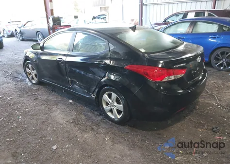 2012 Hyundai Elantra Gls z USA, uszkodzony, nr VIN 5NPDH4AE0CH090902